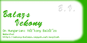 balazs vekony business card